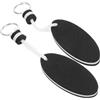 YARNOW 2 Pezzi Portachiavi Galleggiante in Eva Nero Cordino Resistente | Leggero e Portatile, Adatto a Attività Marine e Vela, Comodo da Portare, Stile Essenziale
