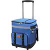 Joygoodta Borsa frigo con ruote e maniglia, borsa pieghevole da 35 litri, blu