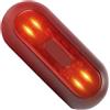 Faroby Luce per Casco 350mAh IP67 Impermeabile 4 LED 3 modalità Luce per Casco Bici USB Ricaricabile ABS