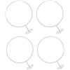 AUTSUPPL 4 Pezzi Supporto per Palla da Parete in Ferro Bianco | per Casa e Scuola, Installazione Facile, Design Multifunzionale Salvaspazio, Aspetto Semplice ed Elegante