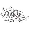 SEIWEI Clip a scatto da pesca, 100 pezzi per pesca in mare a cambio rapido, clip a scatto rapido in acciaio inox, clip per pesca in mare Duo Lock, connettore per amo in acqua dolce e salata (1#