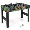 RELAX4LIFE Biliardino 2 in 1 con Gambe Rimovibili, Tavolo da Gioco con 2 Palline, 2 Segnapunti, 14 Giocatori, Calcio Balilla da Tavolo per Bambini, Adolescenti e Adulti, Casa, Ufficio, 94 x 51 x 69 cm