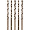 amoolo Punta per trapano al cobalto da 11/64 (5 pezzi), set di punte M35 HSS per metallo duro, acciaio inossidabile, ghisa
