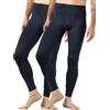 LAPASA Pacco da 2 o 1 Calzamaglie Termica Uomo Fodera in Pile Medio/Pesante Pantaloni Termici Sportivi Strato Base Biancheria Intima Leggings Caldi M10,S,Leggero (Pacco da 2),Blu Navy (Pacco da 2)