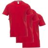 SADISRLS Payper Sunset T-Shirt Uomo 100% Cotone 155 g/m² Maglietta Manica Corta Girocollo Basic Confezione 3 o 5 Pezzi, Ideale per Lavoro e Uso Quotidiano