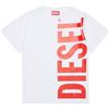 Diesel Maglietta da Ragazzo con Logo Verticale Casual (Confezione da 1)
