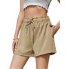 Vorvowry Pantaloncini Donna Estivi Eleganti Shorts Leggeri e Traspiranti con Vita Elastica e Tasche Bermuda Donna Estivi Casual