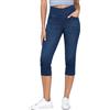 THE GYM PEOPLE Jeggings V-Cross Capri 3/4 Donna Jeans Skinny Estivi Stretch