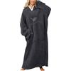 JENJON Felpa Coperta Oversize con Maniche e Cappuccio per Donna e Uomo Extra Long Flannel Hoodie Super Morbid Taglia Unica