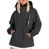 Generico Giacca antipioggia Donna trench Impermeabile Leggera Trekking Con Cappuccio Giubbotto Vento Running Curvy Raincoat Giubbino Antipioggia primaverile Giubbino Sportiva Waterproof Pioggia Windbreaker