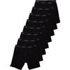 Sloggi 8 Pezzi Boxer Gambaletto Uomo Men Basic Long, Nero M