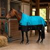 Brama West Brama-West Solano Turnout - Coperta invernale per cavallo, 1200D, collo alto, 0 GMS, colore: acqua/nero, taglia 125