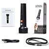 TKSTAR Anti Bell - Torcia elettrica 3 in 1, ad ultrasuoni + suono + luce Cani Bell, dissuasione lupo, dispositivo di controllo per cani, allenamento comportamentale, ricaricabile, portata 5 m