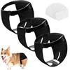 Magrimaxio Pannolini Cane Femmina, Pannolini per Cani Femmina Ciclo Lavabili, Mutande Cane Femmina Calore, 2 Confezioni Pantaloni per Cani Pannolini con 6 Assorbenti Igienici, Nero (Xl)