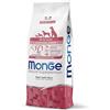 Generico Monge Natural Superpremium Crocchette per Cuccioli, Tutte le Razze, Monoproteico Manzo con Riso, 1 sacco da 12 kg