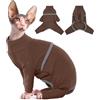Hjyokuso Vestiti Per Gatti Sphynx, Costume Per Gatto, Maglioncino Gatto Morbidi E Traspiranti, Body Post Operatorio Gatto Maschi Femmine, Vestito Gatto Per Sphinx, Cuccioli, Cornish Rex, Devon Rex