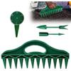 BKEPDY 4 Pezzi Distributore di Semi con 12 Fori Seminatrice Distributore di Semi Forchetta da Piantare Paletta da Trapianto con Spargitore Manuale Regolabile per la Semina in Giardino