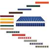 Generic Mantovana di ricambio per tenda da patio con bordo dritto, striscia in tela per tenda da sole, mantovana anteriore di ricambio per tettoia da esterno per finestre(Fine blue,460cm)