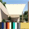 LZJD Tenda a Vela Parasole 40 x 110 cm Protección Rayos UV Telo Tenda da Sole Senza Foratura per Esterno, Giardino e Terrazza, Piscina, Avorio