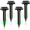 YOUKK Scaccia Ultrasuoni Solare, Repellente Ultrasuoni Solare con Impermeabile, Impermeabile IP66 per Giardino, Cortile e Fattoria, Repellente per Talpe (Nero black)