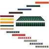 Generic Mantovana di ricambio per tenda da patio con bordo dritto, striscia in tela per tenda da sole, mantovana anteriore di ricambio per tettoia da esterno per finestre(Fine Green,460cm)