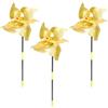 SUPVOX Girandole Antiuccelli 3 Pezzi in Pet Oro per Giardino
