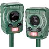 VOSS.sonic Repellente per Animali 1200, scaccia Cani, scaccia Gatti, incl. palo di Supporto, Confezione Doppia