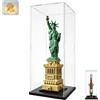 ELEpure Vetrina Espositiva Teca Plexiglass Acrilico per Lego 21042 Statua Libertà | 3mm