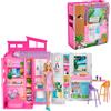 Barbie - Loft Casa delle Vacanze, Plyaset con Bambola Bionda Inclusa e 4 Aree di