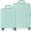 Pepe Jeans Nora Set di valigie blu 55/65 cm rigido 6 kg Chiusura a combinazione laterale ABS 6 kg 91L Bags by Joumma Bags