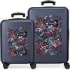 Movom Free Time Set valigie Multicolor 55/65 cm Rigido ABS Chiusura a combinazione laterale 56L 6 kg 4 Ruote bagaglio a mano