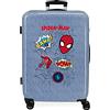 Marvel Spiderman Denim, blu, Talla única, Valigia media