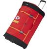 travelite NFL Borsa da Viaggio con Ruote Kansas City Chiefs, borsa da viaggio grande con ruote, manico telescopico e scomparto laterale separato, 79 x 36 x 39 cm, 112 L, 2,9 kg