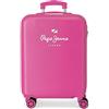 Pepe Jeans Luna Valigia da cabina rosa 38 x 55 x 20 cm rigida ABS chiusura a combinazione laterale 35 L 2 kg 4 ruote bagagli a mano, Rosa, Taglia unica, Valigia cabina