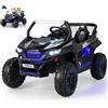 RELAX4LIFE Auto Elettrico per Bambini 12V, Macchina Elettrica 2 Posti con Luci Suoni, Ideale per Bambini 3-8 Anni, Capacità 60 kg(Nero)
