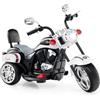 RELAX4LIFE Moto Elettrica a 3 Ruote per Bambini (BIANCO)