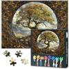TISHIRON Puzzle da 1000 pezzi, per adulti, paesaggio degli alberi, puzzle impegnativo, arte della foresta naturale, 70 x 50 cm, gioco di famiglia e decorazione unica per il soggiorno (serie albero della vita)