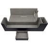 docsmagic.de Premium Magnetic Tray Long Box Black Large - Card Deck Storage - Porta Mazzo Custodia Nero