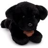 Toyland® 25 cm (10) Bramble The Black Labrador Peluche - Cane di peluche sdraiato - Adatto dalla nascita