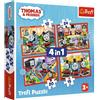 Trefl - Thomas & Friends, L'anticonformista Tom - Puzzle 3in1, da 12 a 24 Pezzi - Puzzle con i Personaggi Delle Fiabe di Tom e Degli Amici, Vari Livelli, per Bambini dai 3 anni in su