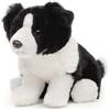 Uni-Toys - Border Collie seduto (senza guinzaglio) - 20 cm (altezza) - Cane di peluche - Doudou
