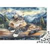 ISVMBMYGRWOw Gatto in Paesaggio Montano Puzzle 1000 Pezzi per Adulti Puzzle per Famiglia 38x26cm/1000pcs