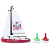 siku 1752, Barca a vela con boe, Plastica, 1:50, Bianco e Rosso, Vela arrotolabile, Albero maestro ripiegabile, Con boe incluse