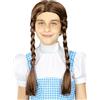 Funidelia | Parrucca con trecce castane per bambina Dorothy, Wizard of Oz - Accessori per Bambini, accessorio per costume - Marroni