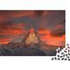 ISVMBMYGRWOw Puzzle Monte Cervino Tramonto per Adulti 1000 Pezzi Paesaggio 38x26cm/1000pcs