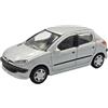 OPO 10 Modellino di Auto Compatibile con Peugeot 206 Grigia, Scala 1:43 - Cararama 813131