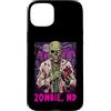 Halloween Glam Retro Vintage Comics Pop Custodia per iPhone 15 Plus Zombie MD Undead Doctor Medicine Medical spaventoso horror Mens