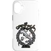 Lakelandwholesale1 Shirt Company Custodia per iPhone 16 Plus Italia Amore Map Olive Corona Nastro Italiano Emblema Grafica