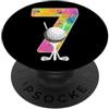 COOL GOLF DESIGNS AND OUTFITS NUMERO GOLF 7 ANNI ANTICO GOLF 7° COMPLEANNO PopSockets PopGrip Adesivo