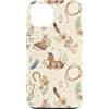 Cozy Countryside Farm Life Design Studio Custodia per iPhone 13 Western Cottagecore Agnello Puledro Coniglio Ferro di Cavallo Acquerello